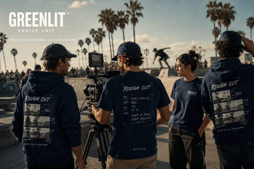 greenlit roughcut venice skateboard park shoot april 2026