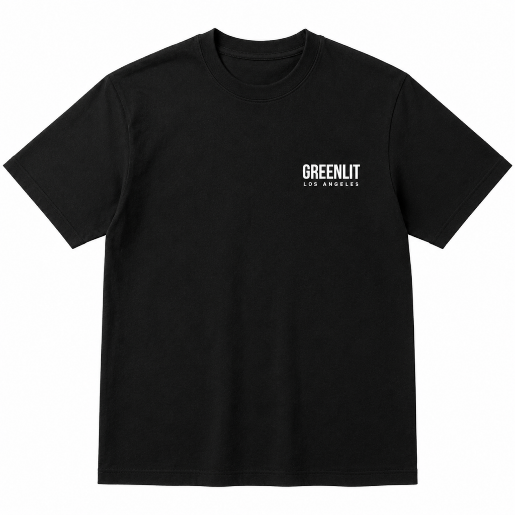 greenlit slate shirt black front