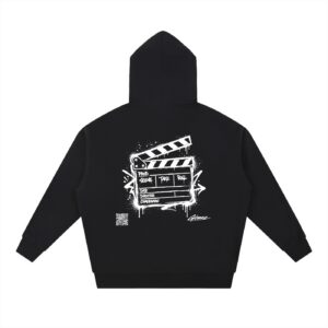 greenlit graffiti slate hoodie