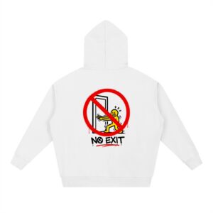 glitch "no exit" heavyweight hoodie